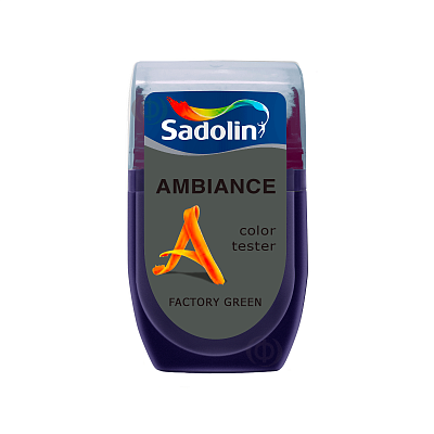 Тестер кольору Sadolin Ambiance Color Tester для стін, Factory Green, 30 мл