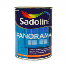 Sadolin Panorama - напівглянцева фарба на водній основі для вікон та дверей, біла, база BW, 1 л Sadolin Panorama - напівглянцева фарба на водній основі для вікон та дверей, біла, база BW, 1 л