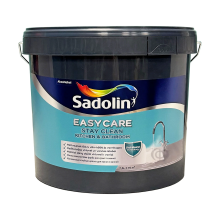 Sadolin EasyCare Kitchen&Bathroom - матова акрилова фарба для стін та стелі, у вологих приміщеннях, біла, база BW, 7.5 л