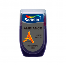 Sadolin Ambiance Color Tester - матова латексна фарба для стін, тестер кольору, Industrial Grey, 30 мл Sadolin Ambiance Color Tester - матова латексна фарба для стін, тестер кольору, Industrial Grey, 30 мл