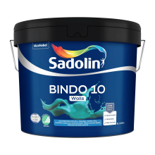 Sadolin Bindo 10 - матова емульсійна фарба для стін, біла, база BW, 9 л Sadolin Bindo 10 - матова емульсійна фарба для стін, біла, база BW, 9 л