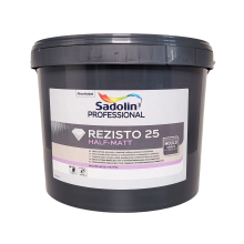 Sadolin Professional Rezisto 25 - напівматова вологостійка акрилова фарба для стін, біла, база BW, 10 л Sadolin Professional Rezisto 25 - напівматова вологостійка акрилова фарба для стін, біла, база BW, 10 л