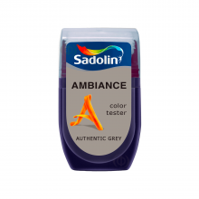 Sadolin Ambiance Color Tester - матова латексна фарба для стін, тестер кольору, Authentic Grey, 30 мл Sadolin Ambiance Color Tester - матова латексна фарба для стін, тестер кольору, Authentic Grey, 30 мл