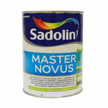 Sadolin Master Novus - напівматова фарба на водній основі для дерева та металу, біла, база BW, 1 л Sadolin Master Novus - напівматова фарба на водній основі для дерева та металу, біла, база BW, 1 л