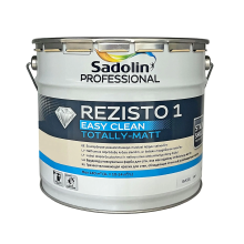 Sadolin Professional Rezisto 1 - глибокоматова брудовідштовхувальна акрилова фарба для стін, біла, база BW, 10 л Sadolin Professional Rezisto 1 - глибокоматова брудовідштовхувальна акрилова фарба для стін, біла, база BW, 10 л