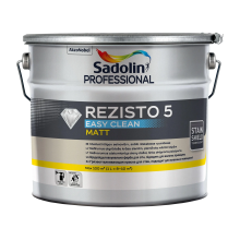 Sadolin Professional Rezisto 5 - глибокоматова брудовідштовхувальна акрилова фарба для стін, безбарвна, BC, 9.3 л Sadolin Professional Rezisto 5 - глибокоматова брудовідштовхувальна акрилова фарба для стін, безбарвна, BC, 9.3 л