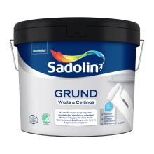 Sadolin Grund - глибокоматова ґрунтовка на водній основі для стін та стелі, біла, база BW, 9 л Sadolin Grund - глибокоматова ґрунтовка на водній основі для стін та стелі, біла, база BW, 9 л