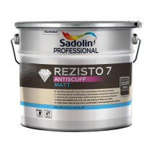 Sadolin Professional Rezisto 7 Antiscuff - матова зносостійка акрилова фарба для стін, біла, база BW, 10 л Sadolin Professional Rezisto 7 Antiscuff - матова зносостійка акрилова фарба для стін, біла, база BW, 10 л