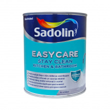 Sadolin EasyCare Kitchen&Bathroom - матова акрилова фарба для стін та стелі, у вологих приміщеннях, безбарвна, база BC, 0.93 л Sadolin EasyCare Kitchen&Bathroom - матова акрилова фарба для стін та стелі, у вологих приміщеннях, безбарвна, база BC, 0.93 л