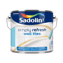 Sadolin Simply Refresh Wall Tiles - напівматова фарба нового покоління «два в одному» для керамічної настінної плитки, безбарвна, база BC, 2.33 л Sadolin Simply Refresh Wall Tiles - напівматова фарба нового покоління «два в одному» для керамічної настінної плитки, безбарвна, база BC, 2.33 л