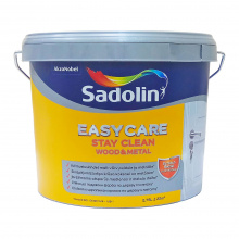 Sadolin EasyCare Wood&Metal - напівматова фарба на водній основі для дерева та металу, біла, база BW, 2.75 л Sadolin EasyCare Wood&Metal - напівматова фарба на водній основі для дерева та металу, біла, база BW, 2.75 л