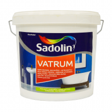 Sadolin Vatrum - напівматова акрилова фарба для стін та стелі, вологостійка, біла, база BW, 5 л