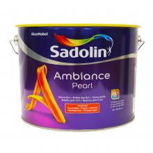 Sadolin Ambiance Pearl - напівматова фарба на водній основі для стін та стелі, безбарвна, база BC, 9.3 л Sadolin Ambiance Pearl - напівматова фарба на водній основі для стін та стелі, безбарвна, база BC, 9.3 л
