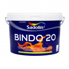 Sadolin Bindo 20 - напівматова латексна фарба для стін та стелі, біла, база BW, 2.5 л