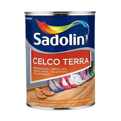 Лак для підлоги Sadolin Celco Terra алкідний, напівглянцевий, безбарвний, 1 л