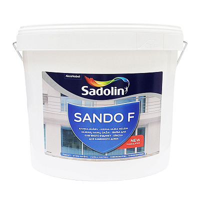 Фасадна фарба на водній основі Sadolin Sando F для бетону, безбарвна, BC, 9.3 л