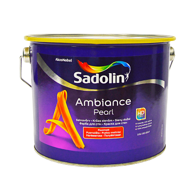 Акрилова фарба Sadolin Ambiance Pearl для стін та стелі, безбарвна, BC, 2.33 л
