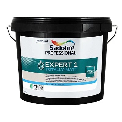 Латексна фарба Sadolin Professional Expert 1 для стелі, біла, 2.5 л