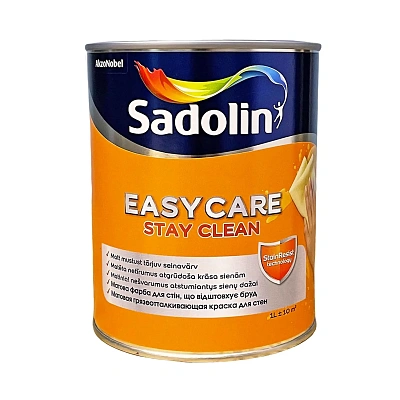 Акрилова фарба Sadolin EasyCare для стін та стелі, брудовідштовхувальна, безбарвна, BC, 0.93 л