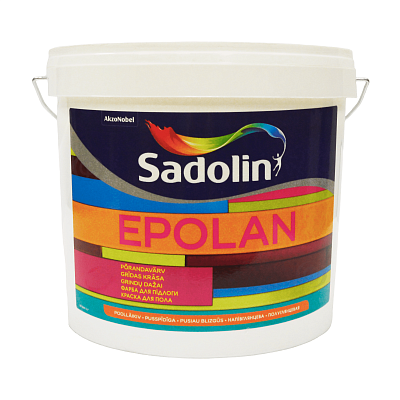 Фарба на водній основі Sadolin Epolan для підлоги, безбарвна, BC, 4,65 л