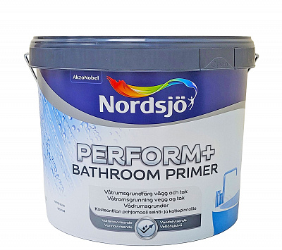 Ґрунтувальна фарба на водній основі Sadolin Professional Perform+ Bathroom Primer з вмістом клею, світло-блакитна, 10 л
