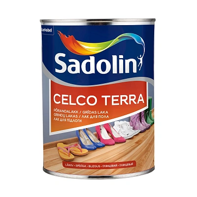 Лак для підлоги Sadolin Celco Terra алкідний, глянцевий, безбарвний, 1 л
