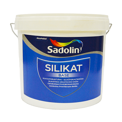 Силікатна ґрунтувальна фарба Sadolin Silikat Base для бетону, безбарвна, 5 л